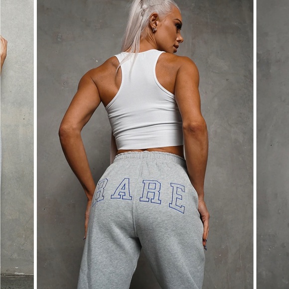 Rare Collective Official cropped tanks x 2 (white and grey) - Picture 6 of 6